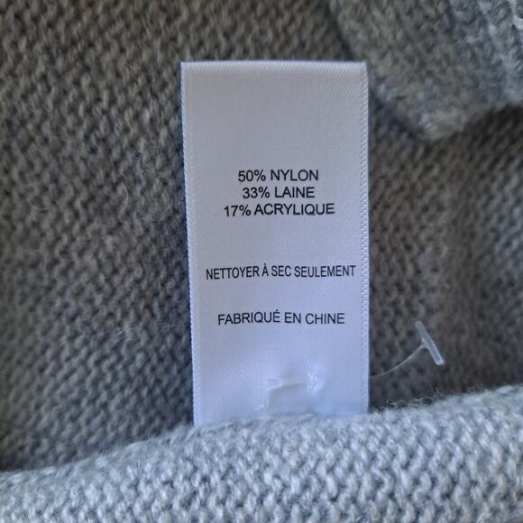 ASTR The Label Saffi Sweater Wool Blend Knit Cardigan Heather Gray Womens Size S - Picture 10 of 11